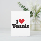 I Love Tennis Briefkaart (Staand voorkant)