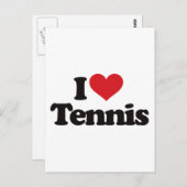 I Love Tennis Briefkaart (Voorkant / Achterkant)