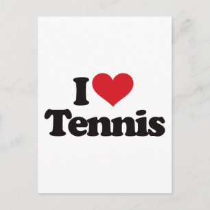 I Love Tennis Briefkaart