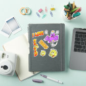 I Love Tennis Cartoon Sticker Set (iPad Cover)