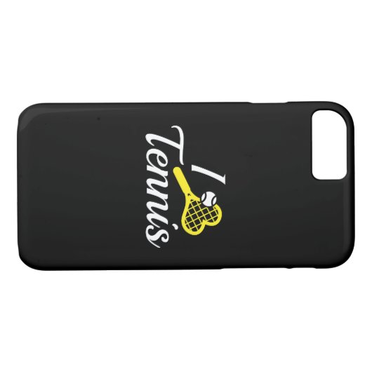 I Love Tennis Case-Mate iPhone Case (Achterkant (Horizontaal))