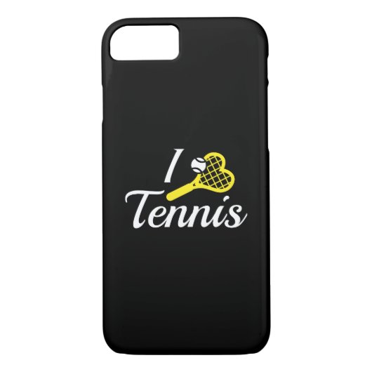 I Love Tennis Case-Mate iPhone Case (Achterkant)