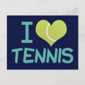 I Love Tennis Cute Briefkaart (Voorkant)