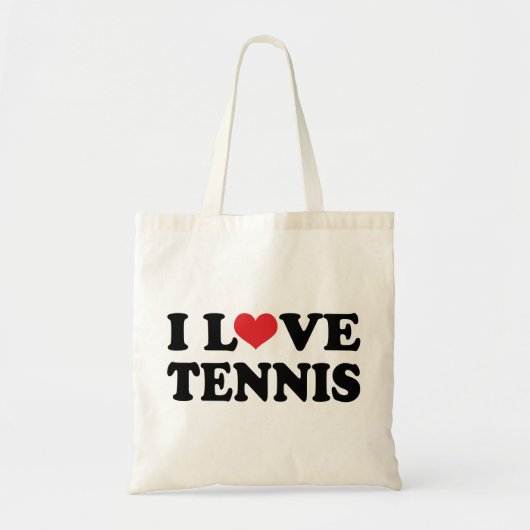I Love Tennis (Gift) Tote Bag (Voorkant)