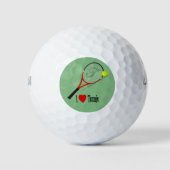 I Love Tennis Golfballen (Voorkant)
