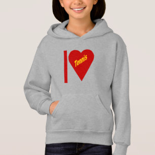 I LOVE TENNIS (goudkleurige kuifmantel)
