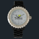 I Love Tennis Horloge<br><div class="desc">Ik hou tennis,  het is mijn favoriete sport. Een leuk cadeau voor tennisspeler.</div>