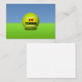 I Love Tennis - kleurrijk design Notitiekaartje (Voorkant / Achterkant)