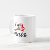 I Love Tennis Koffiemok (Voorkant links)