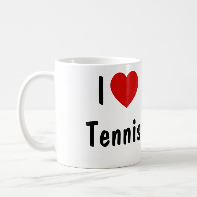 I Love Tennis Koffiemok (Links)