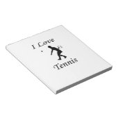 I Love Tennis Notitieblok (Schuin)