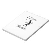 I Love Tennis Notitieblok (Linkerzijde)