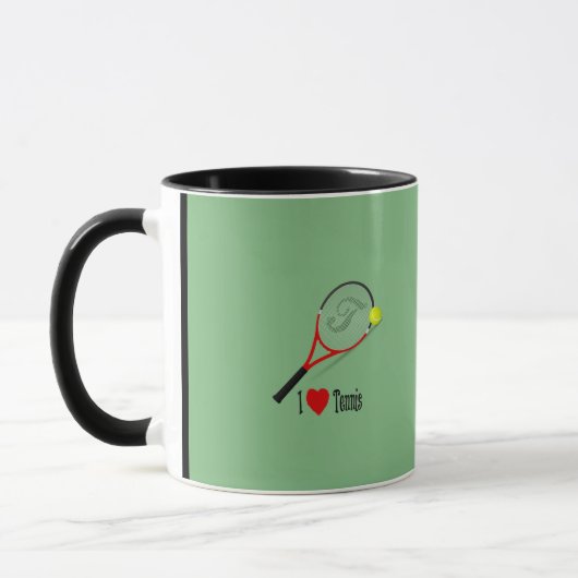 I Love Tennis, populair design Mok (Links)