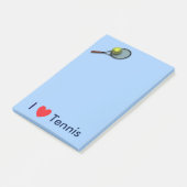 "I Love Tennis" Post-it® notes 4 x 6 (Schuin)