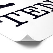 I LOVE TENNIS POSTER (Hoek)