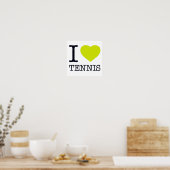 I LOVE TENNIS POSTER (Keuken)