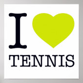 I LOVE TENNIS POSTER (Voorkant)