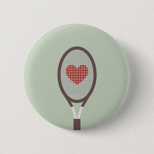 I Love Tennis Ronde Button 5,7 Cm (Voorkant)