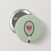I Love Tennis Ronde Button 5,7 Cm (Voorkant /achterkant)