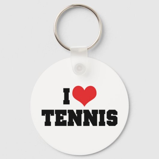 I Love Tennis Sleutelhanger (Voorkant)