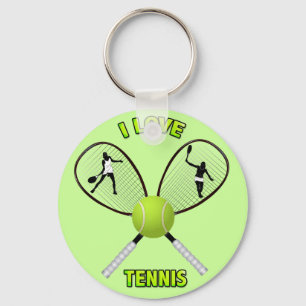 I LOVE TENNIS SLEUTELHANGER