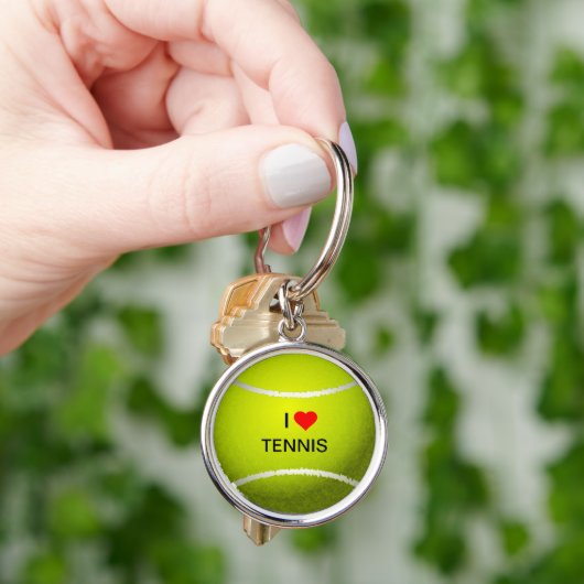 I Love Tennis sleutelhanger (Hand)
