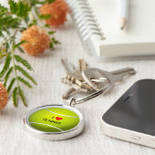 I Love Tennis sleutelhanger (Zijkant)