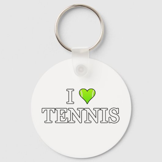 I Love Tennis Sleutelhanger (Voorkant)