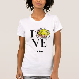 I Love Tennis Sports Passion Hobby Yellow Ball T-shirt