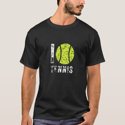 I Love Tennis T-shirt (Voorkant)