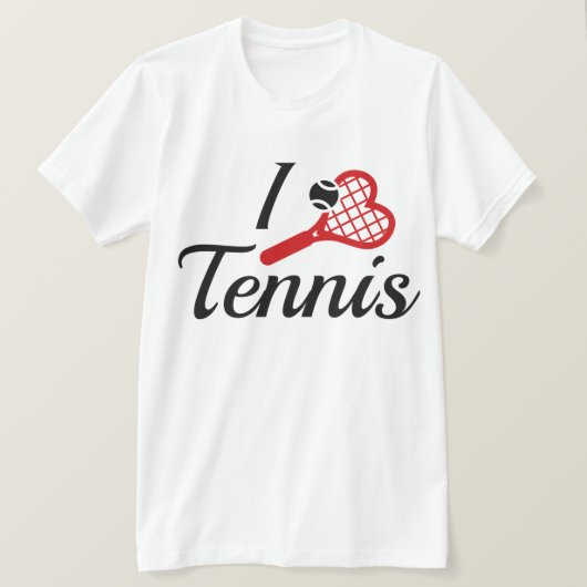 I Love Tennis T-shirt (Design voorkant)