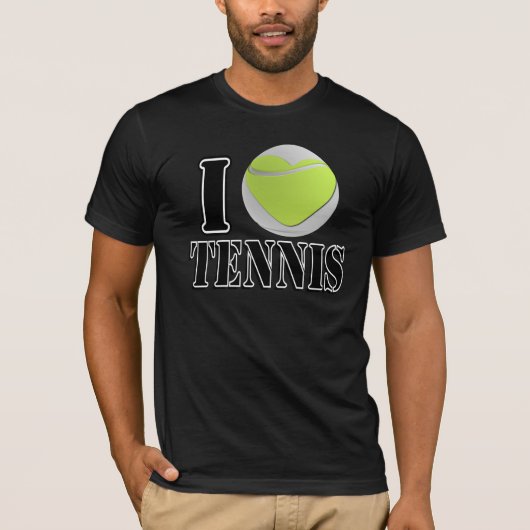 I Love Tennis T-shirt (Voorkant)