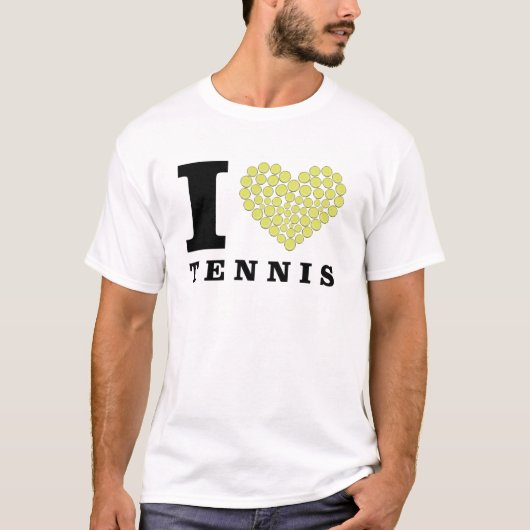 I Love Tennis T-shirt (Voorkant)