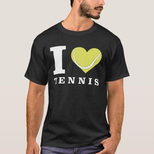 I Love Tennis T-shirt (Voorkant)