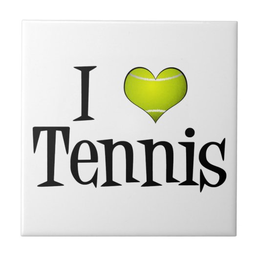 I Love Tennis Tegeltje (Voorkant)