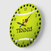 I Love Tennis - Tennis Ball Grote Klok (Hoek)