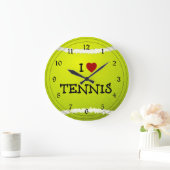 I Love Tennis - Tennis Ball Grote Klok (Huis)