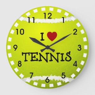 I Love Tennis - Tennis Ball Grote Klok