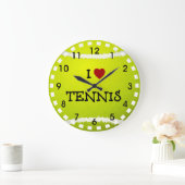 I Love Tennis - Tennis Ball Grote Klok (Huis)