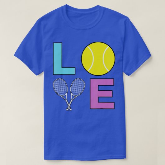 I Love Tennis Tennis Player T-shirt (Design voorkant)