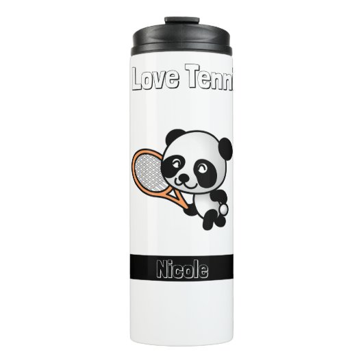 I Love Tennis Thermosbeker (Voorkant)