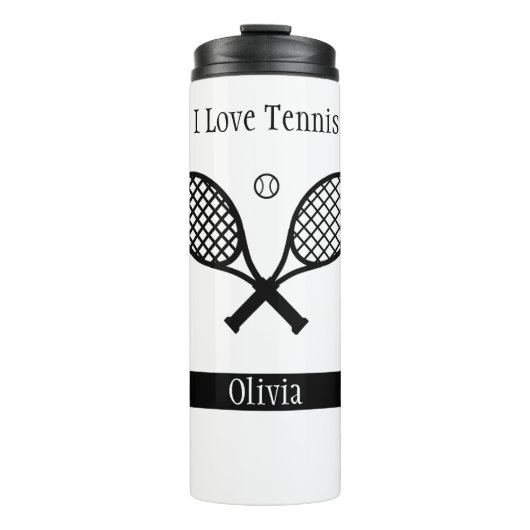 I Love Tennis Thermosbeker (Voorkant)