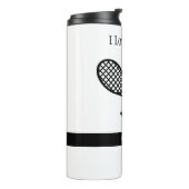 I Love Tennis Thermosbeker (Gedraaid links)
