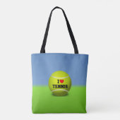 I Love Tennis Tote Bag (Achterkant)