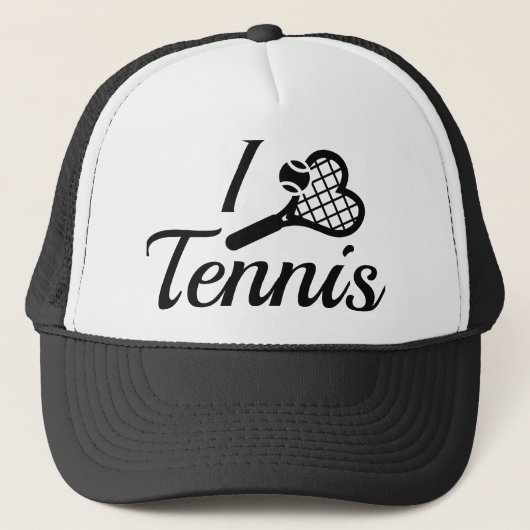 I Love Tennis Trucker Pet (Voorkant)