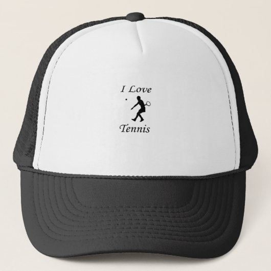 I Love Tennis Trucker Pet (Voorkant)