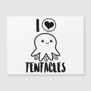I Love Tentacles T-shirt Schattige Octopus T-shirt
