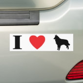 I Love Tervurens Bumpersticker (Op auto)