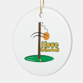 I Love Tetherball Keramisch Ornament (Links)