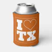 I Love Texas (Austin) Koozie (Blikje Achterkant)